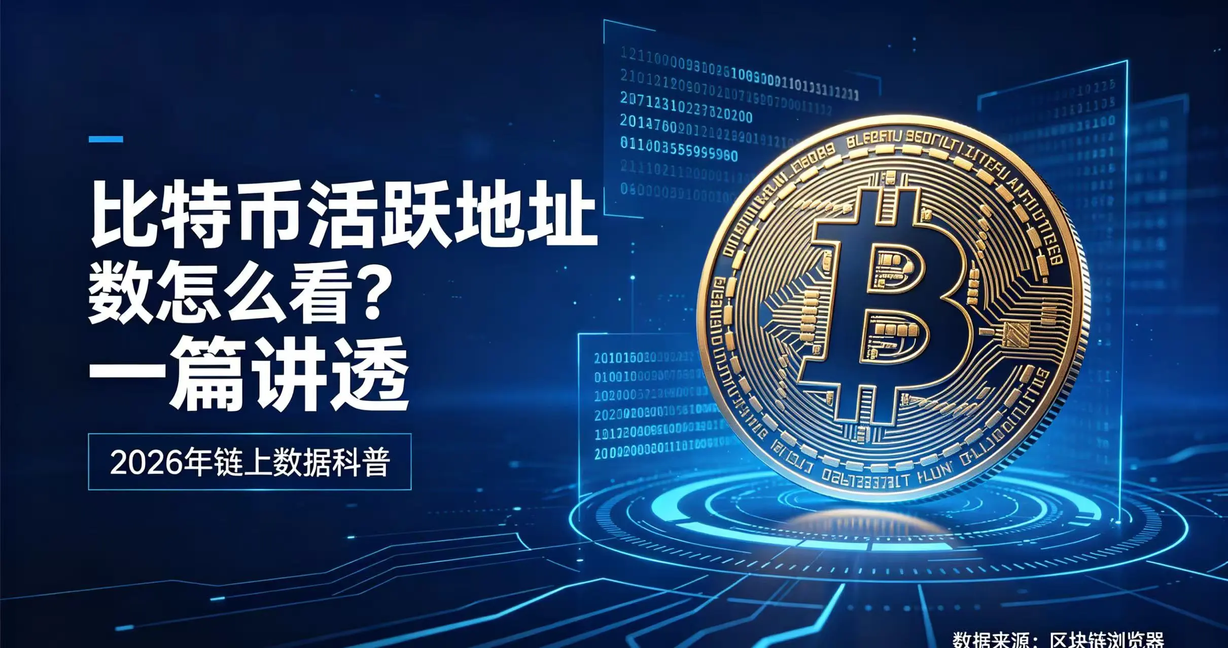 比特币活跃地址数怎么看？一篇讲透