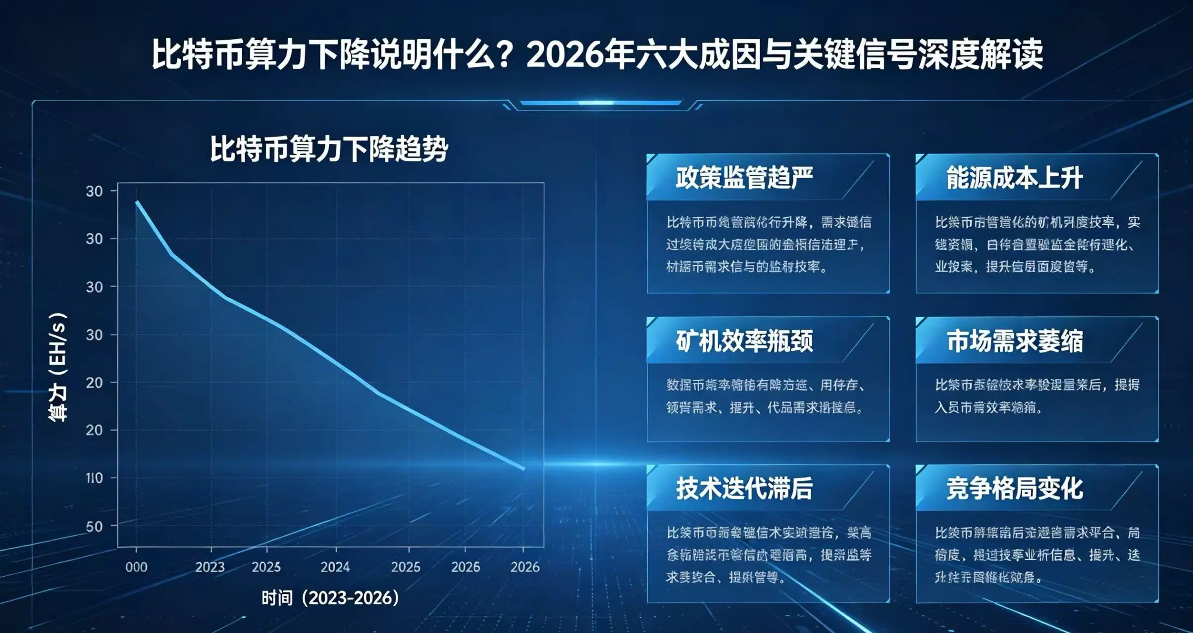 比特币算力下降说明什么？2026年最全解读