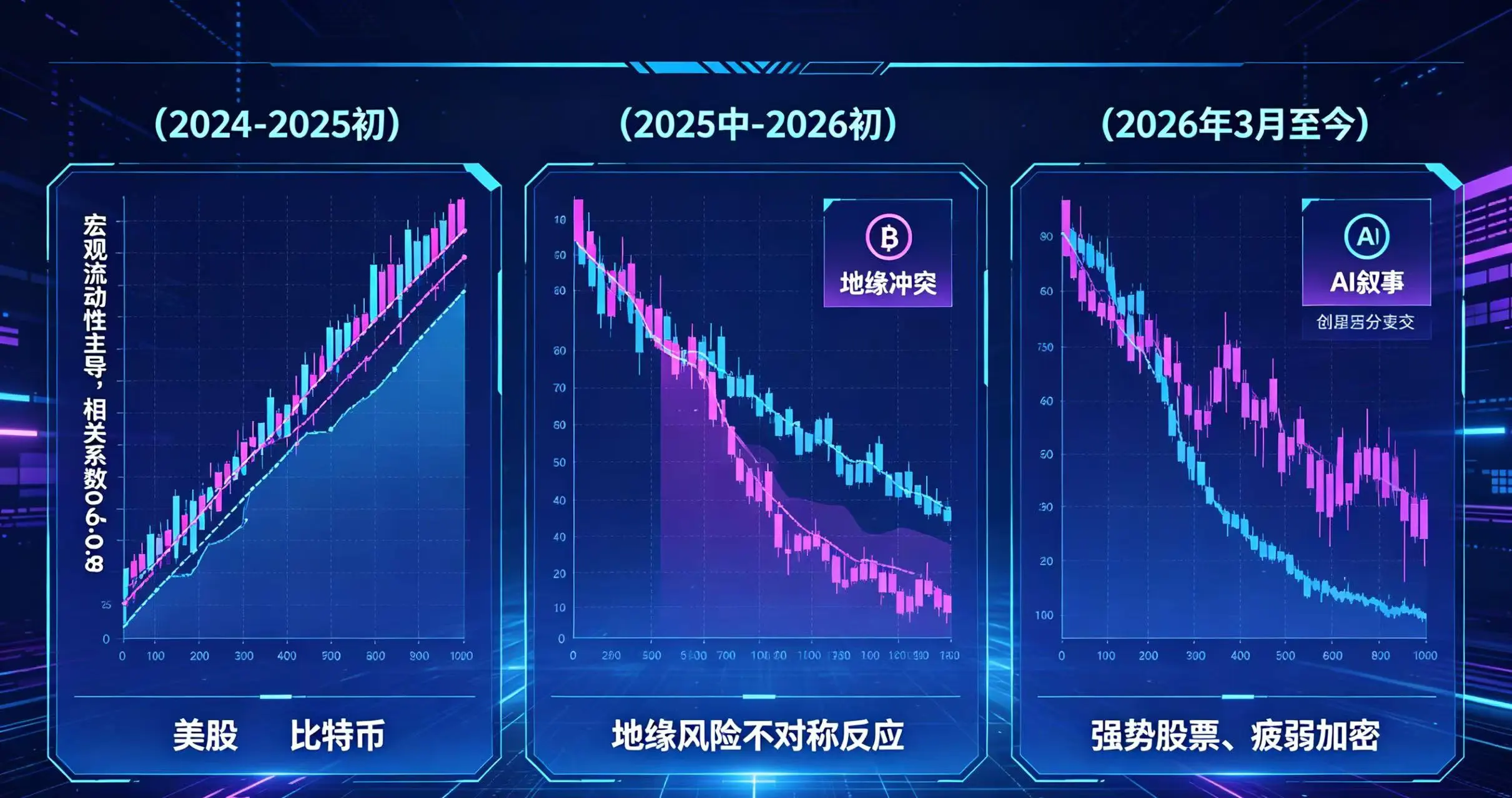  画面分三阶段展示