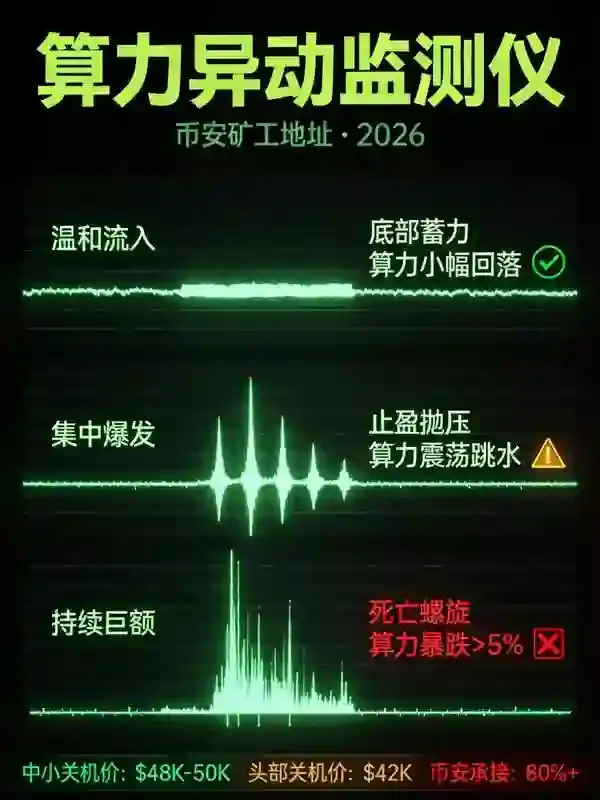 追踪交易所矿工抛售潮：从交易所流入地址看关机价博弈，算力骤降是底还是劫？