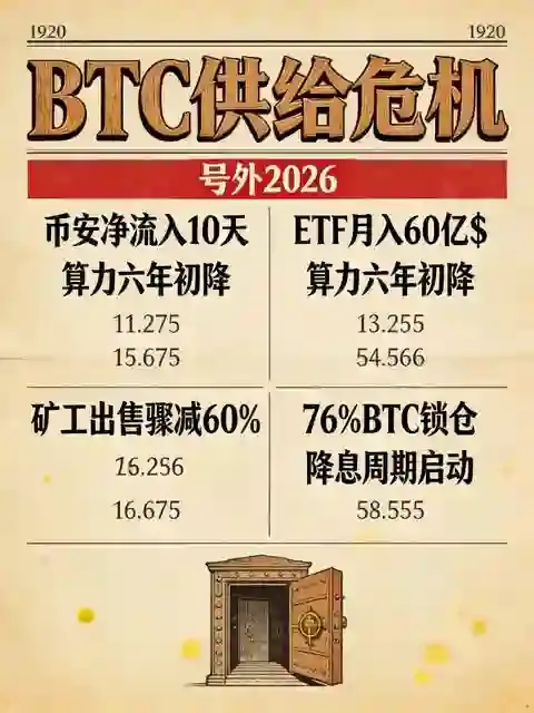 BTC净流入连续7天为正：结合链上数据和算力变化，这轮趋势可能比你想的猛
