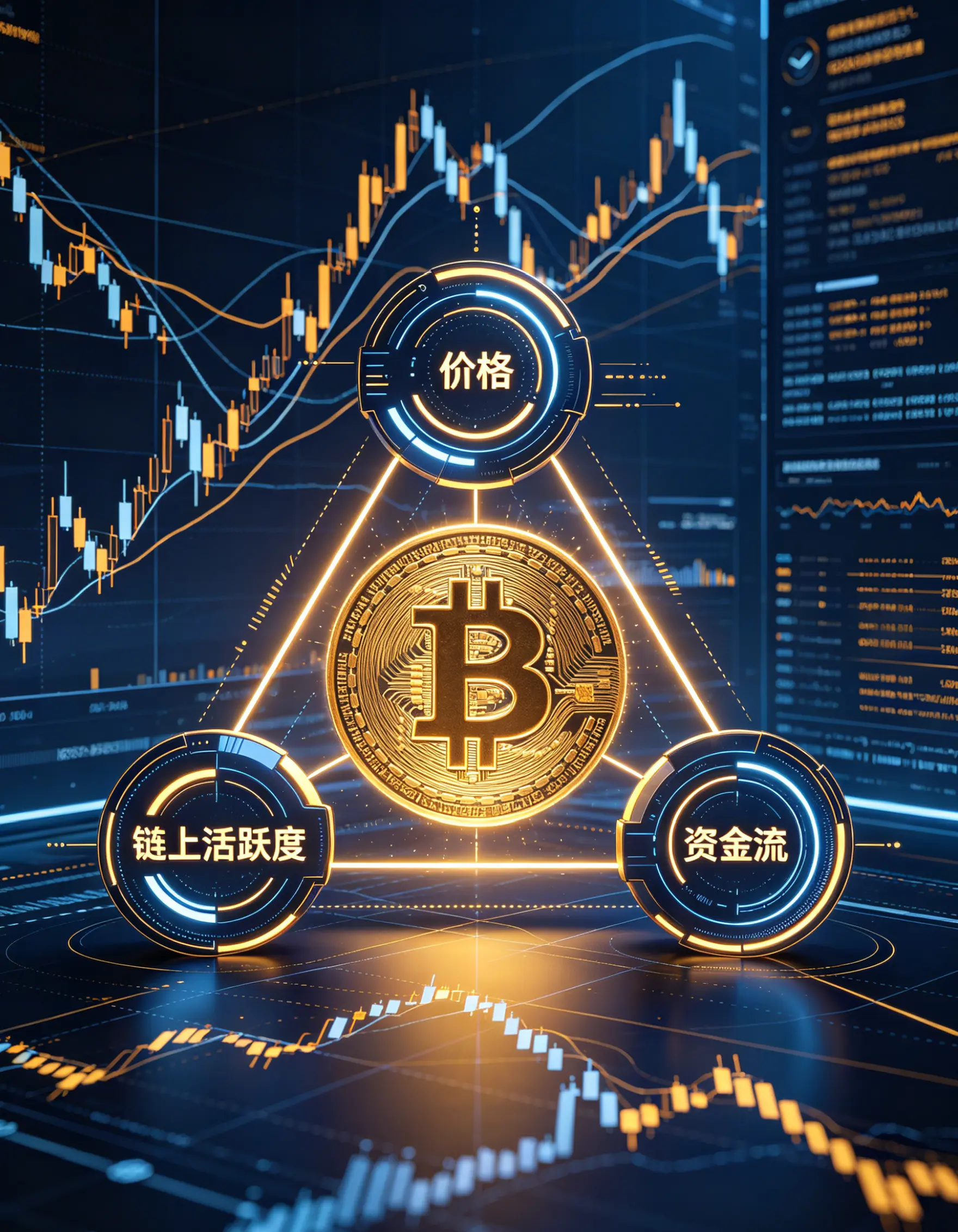 BTC数据掘金：价格、链上活跃度与资金流的三角验证法