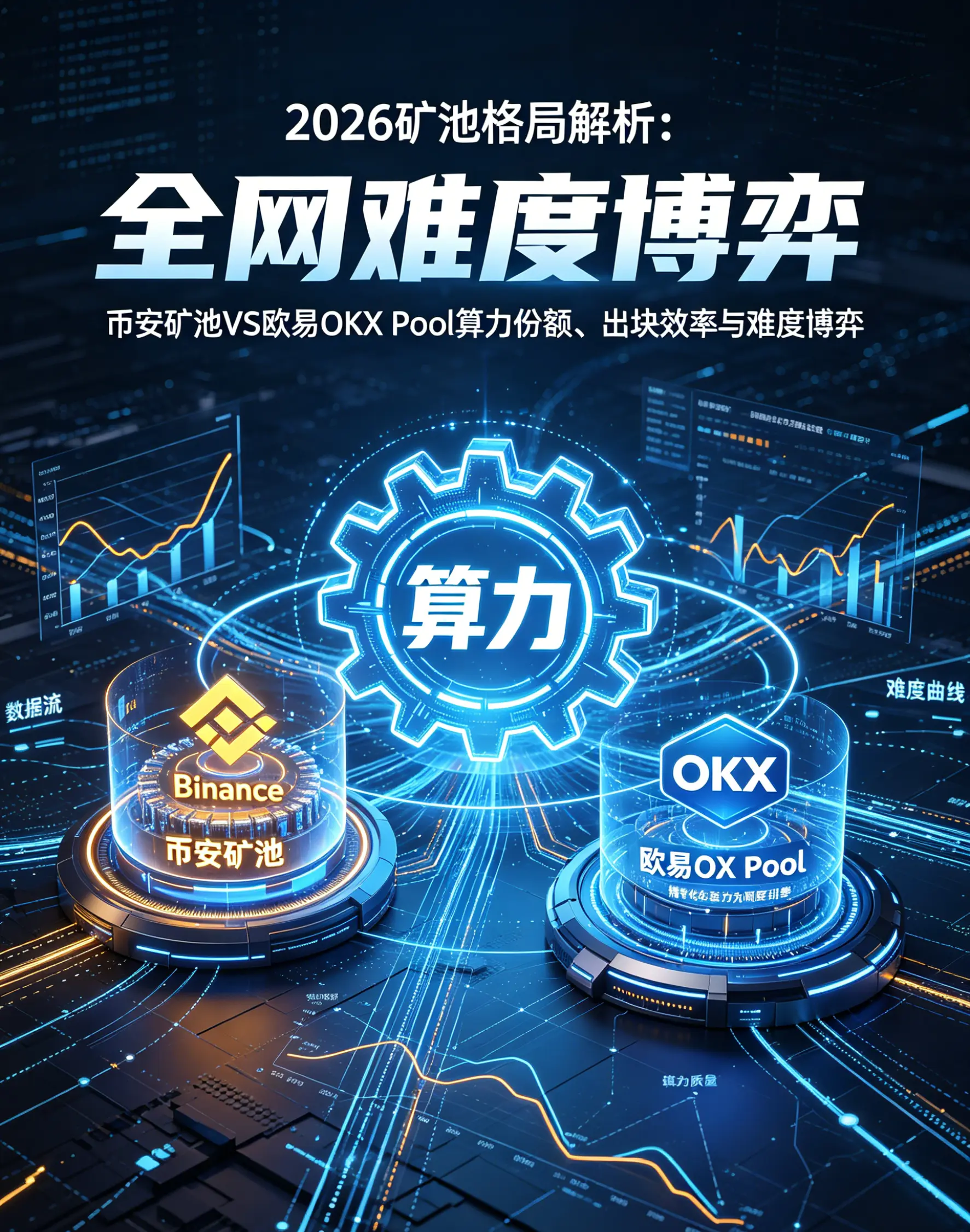 算力背后的矿池版图：比安矿池与欧亿OKX Pool的算力份额、出块效率与全网难度博弈