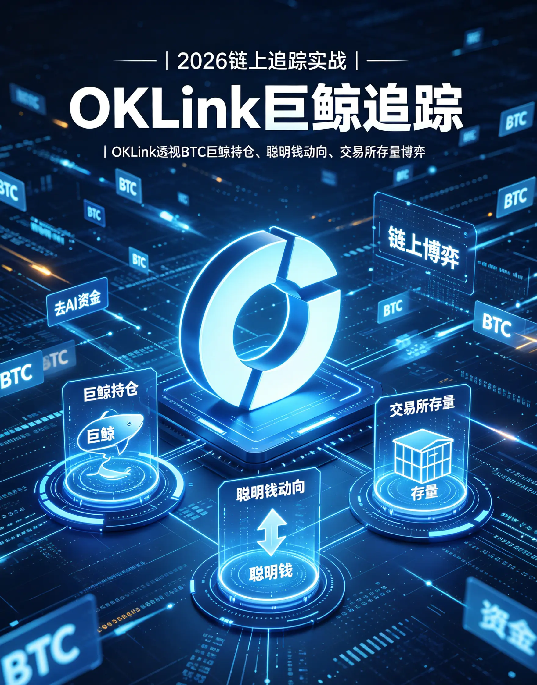 巨鲸踪迹：巧用欧亿OKLink透视BTC链上持仓变动，精准追踪聪明钱与交易所存量博弈