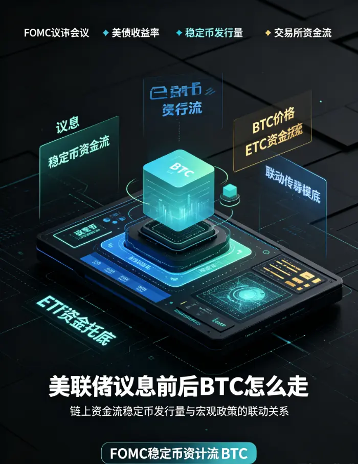 美联储议息前后BTC怎么走？复盘欧亿的链上资金流、稳定币发行量与宏观政策的联动关系