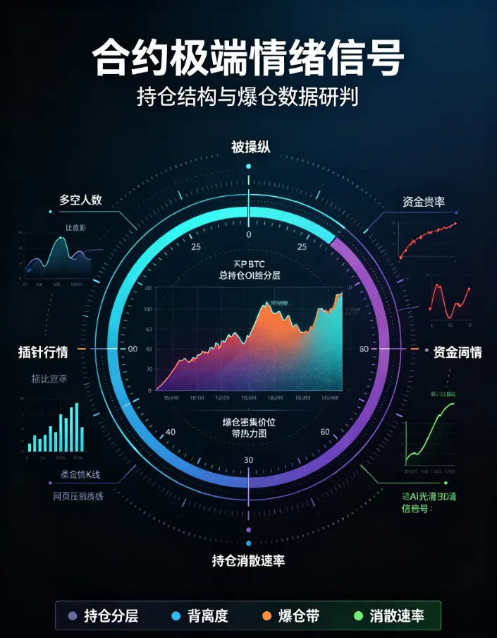 合约多空比与资金费率之外：从比安的BTC合约持仓量与爆仓数据中挖掘市场极端情绪信号